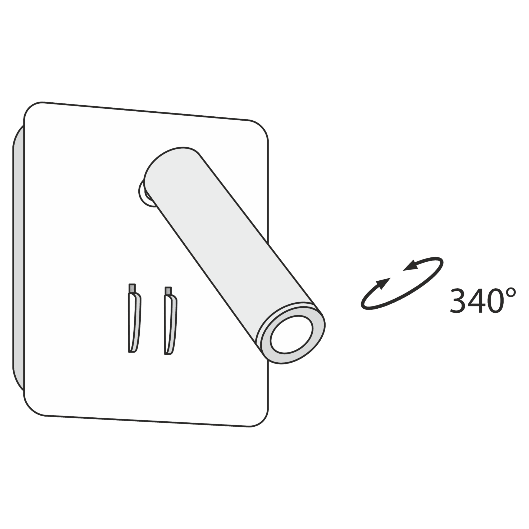 Maytoni Technical Ios 176 Белый Бра LED 9W 540Лм C175-WL-01-6W-W — миниатюра 3