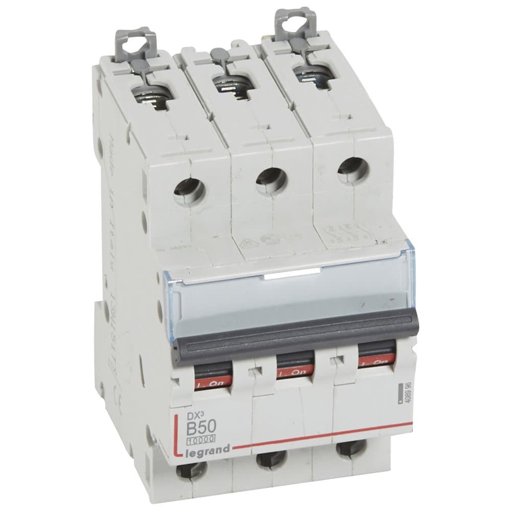 Legrand DX3 Автоматический выключатель 3P 3A (B) 10kA/16kA 408986 — миниатюра 1