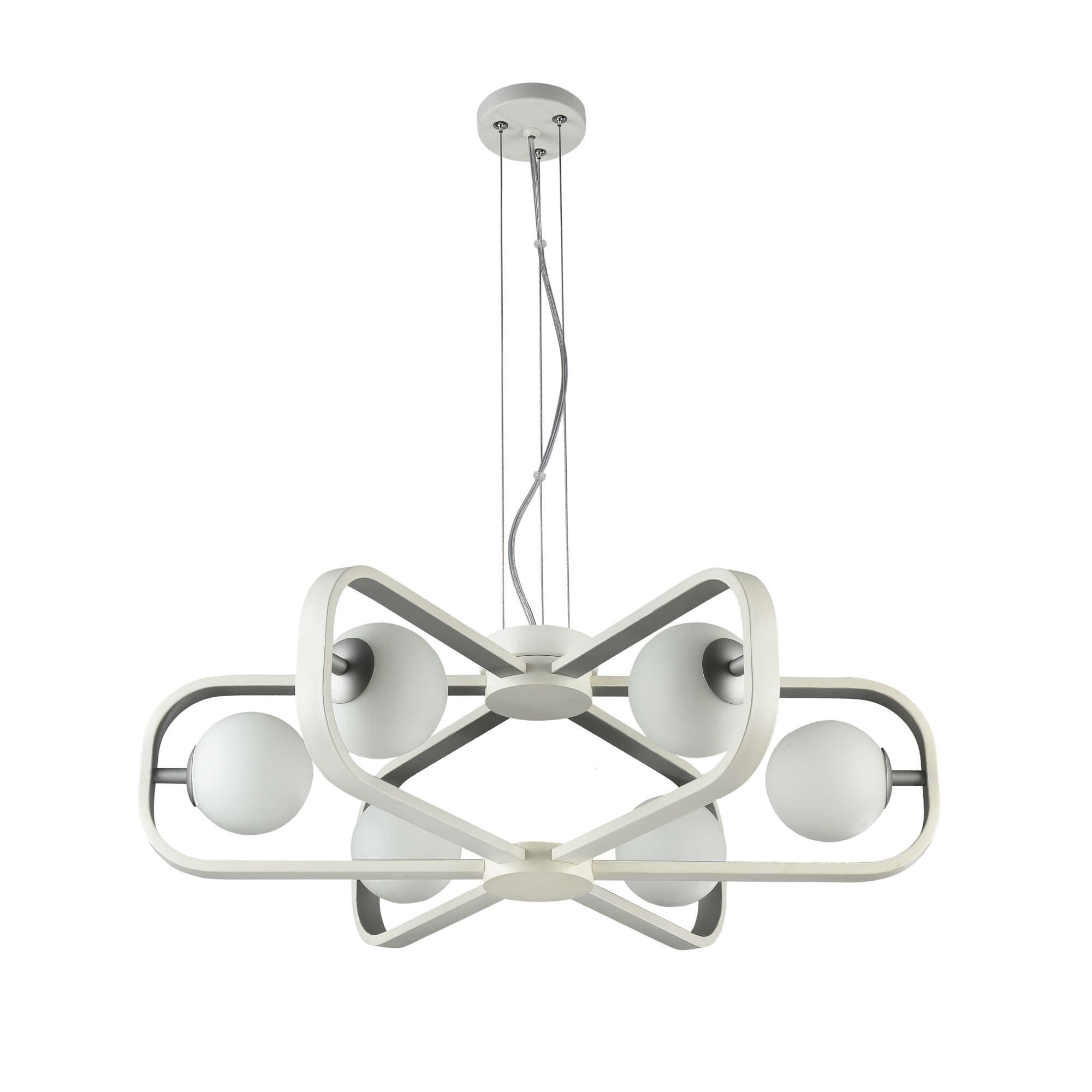 Maytoni Modern Avola Белый с Серебром Подвес 6xG9 40W MOD431-PL-06-WS — миниатюра 3