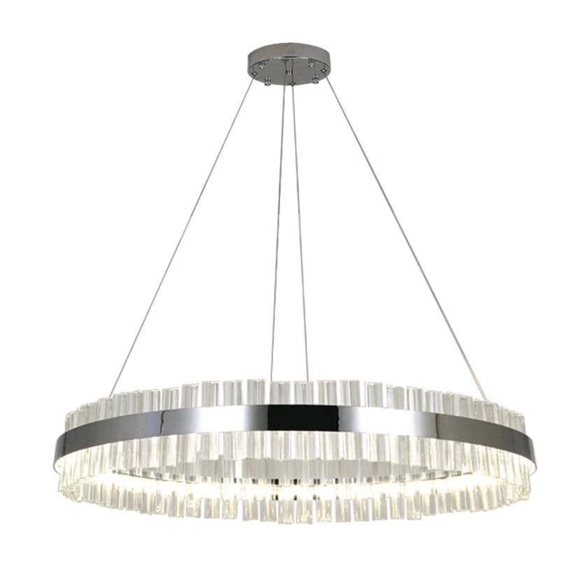 Kink Light 07661,02 Подвес ЛИРА хром d80 h200 Led 100W (4000K)