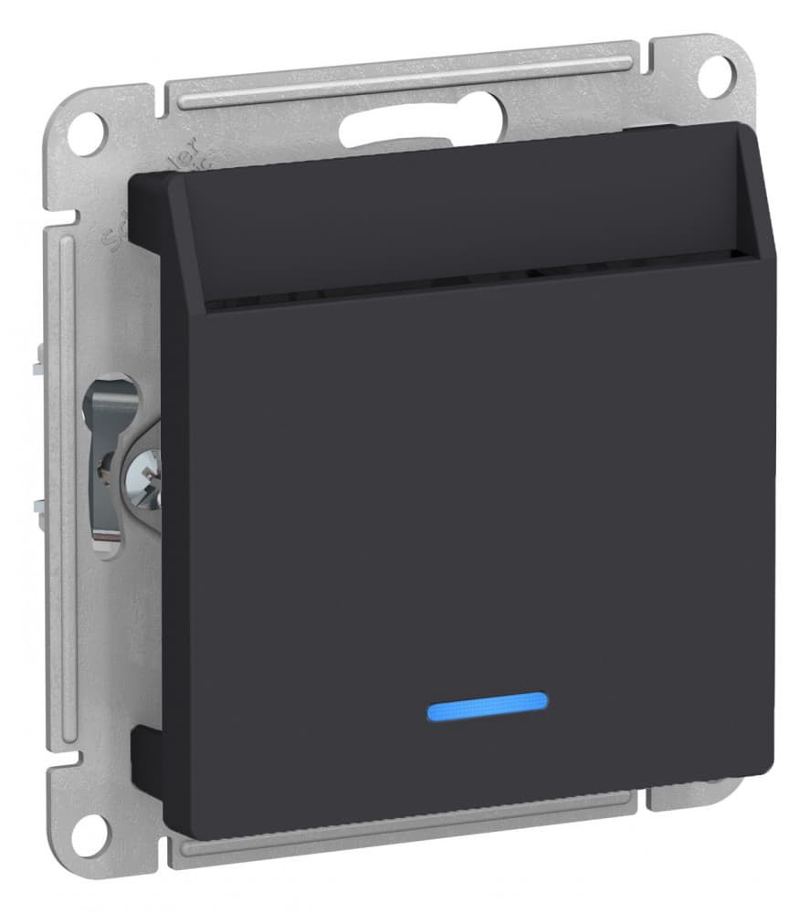 Systeme Electric AtlasDesign Карбон Выключатель карточный 10А, без задержки времени, механизм — миниатюра 2