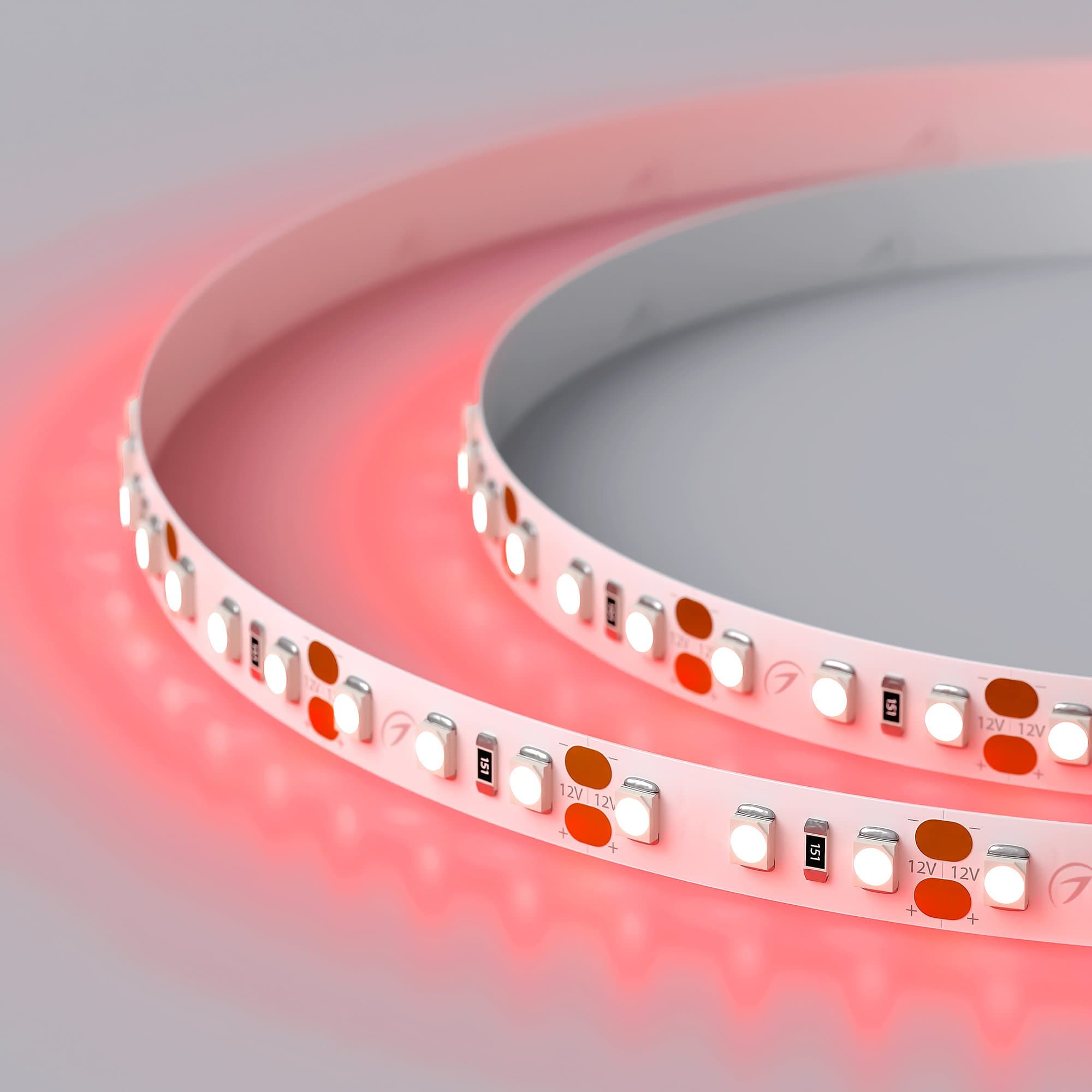 Arlight Светодиодная лента RT 2-5000 12V Red 2x (3528, 600 LED, LUX) (9.6 Вт/м, IP20) 012329(B) — миниатюра 4