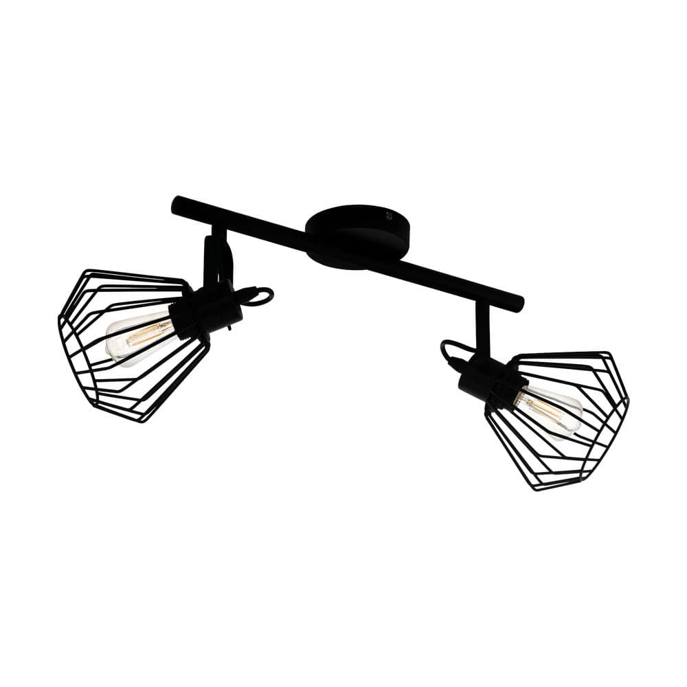 Eglo 98763 Спот TABILLANO, 2x40W (E27), L440, B110, сталь, черный