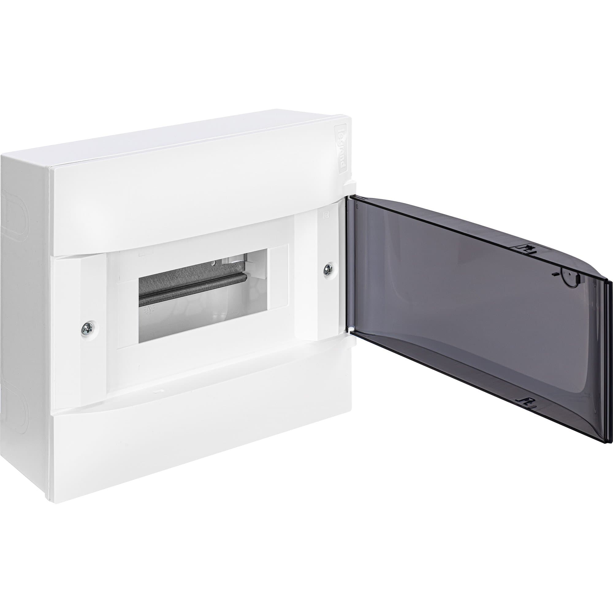 Legrand Practibox S Пластиковый щиток Навесной 1X8 Дымчатая дверь 134618 — миниатюра 2