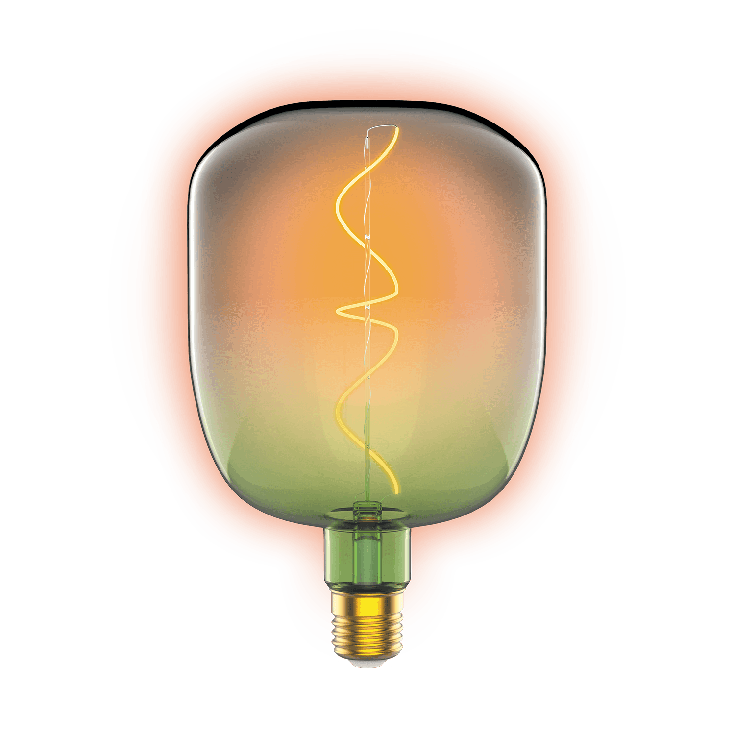 Gauss Лампа Filament V140 5W 200lm 1800К Е27 green-clear flexible LED 1009802105 — миниатюра 2