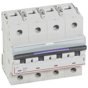 Legrand DX3 Автоматический выключатель 50кА 20А 4P D 410227 — миниатюра 2