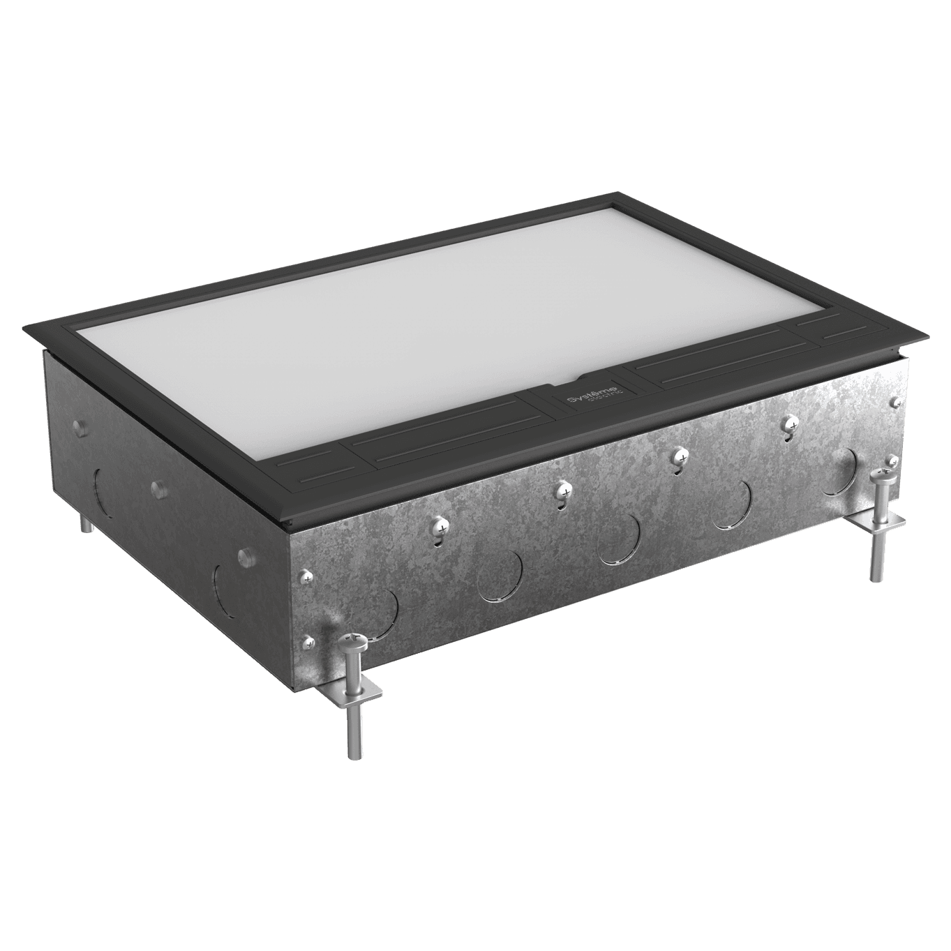 Systeme Elecrtic MultiDesk Люк на 24 модулей IP40 для бетонных полов с монтажной коробкой, тип MDK10 — миниатюра 3