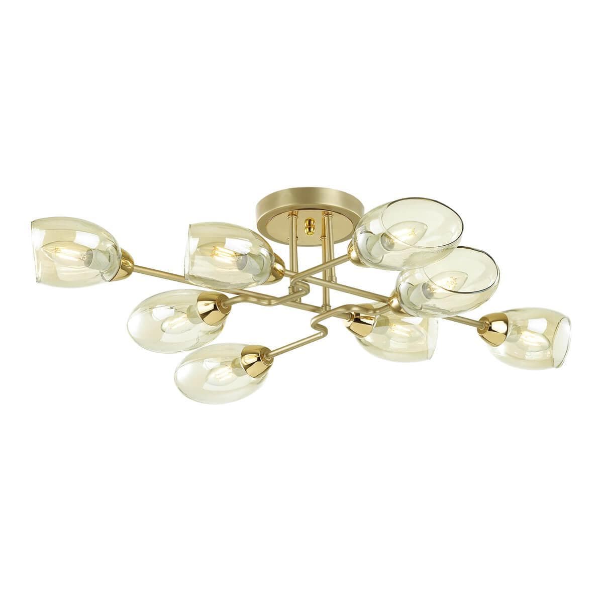Lumion 4536/8C MODERNI LN21 178 золото, матовое золото Люстра потолочная E14 8*40W 220V LACIE — миниатюра 1