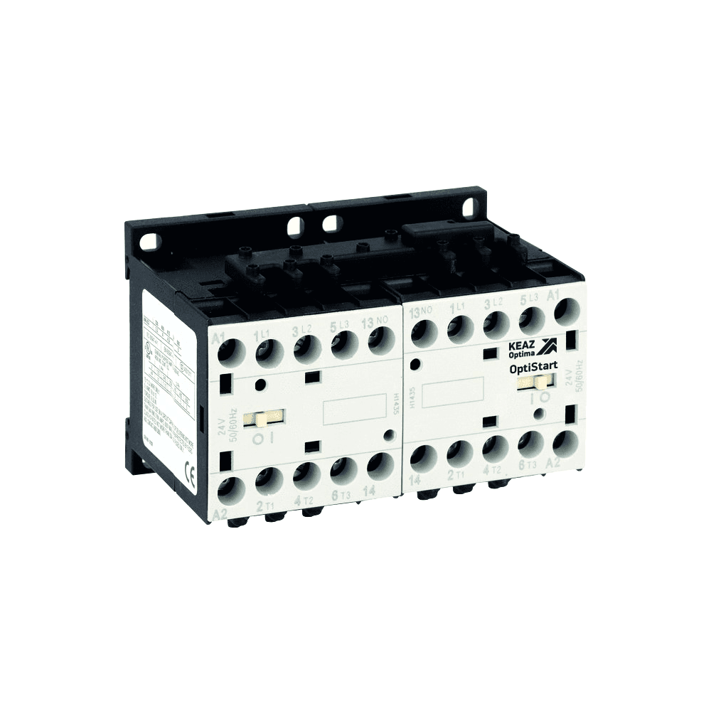 КЭАЗ Мини-контактор реверсивный OptiStart K-MCP-09-30-10-D220 с подкл. силовой цепи