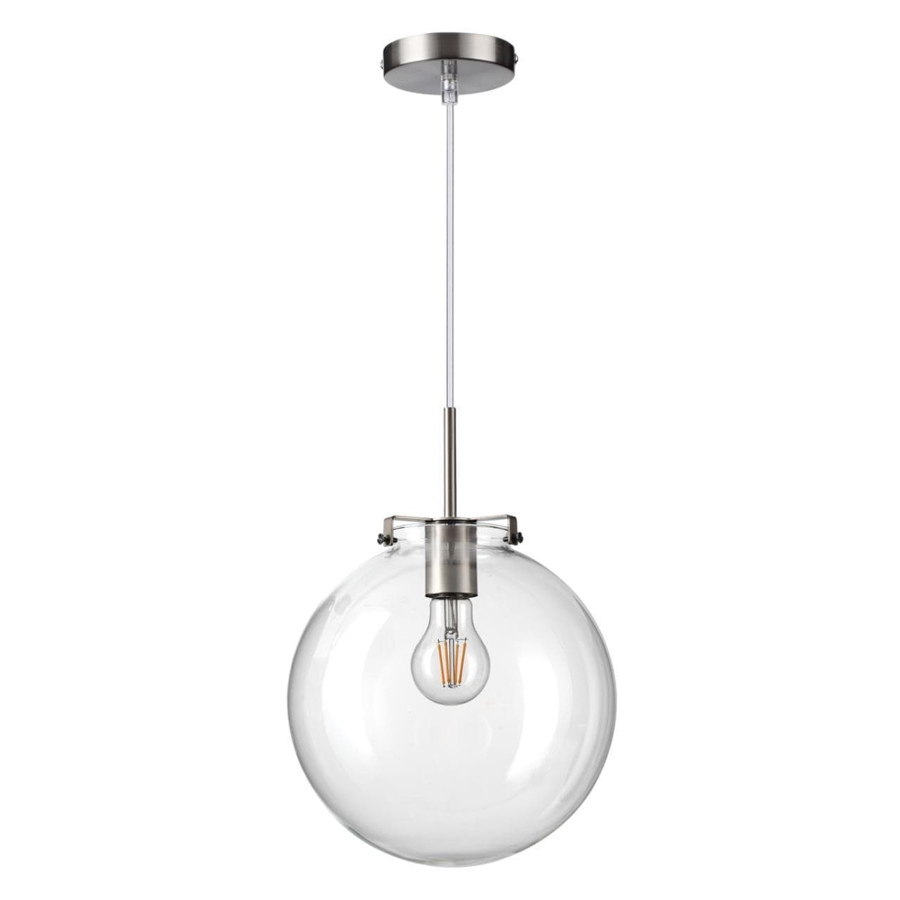 Lumion 4590/1A SUSPENTIONI LN21 никель Подвес E27 60W 220V TREVOR — миниатюра 1