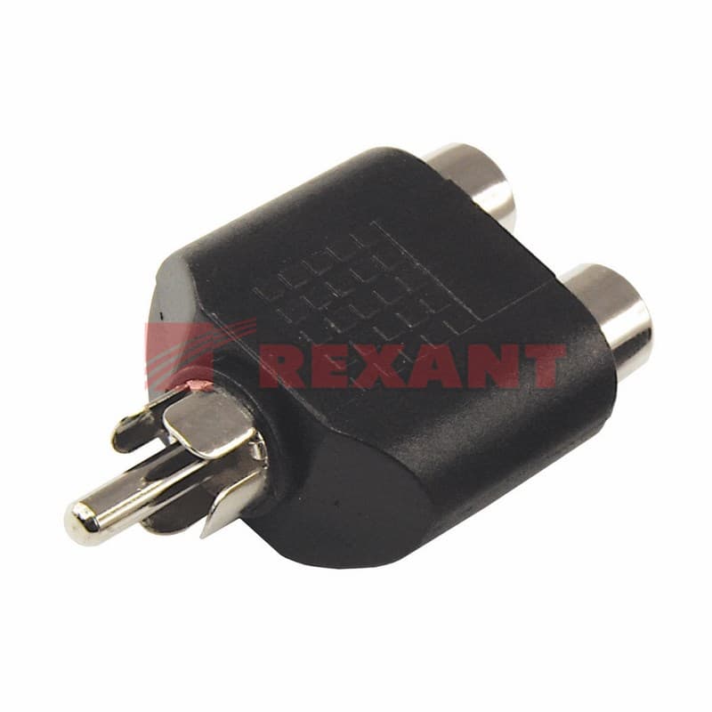 ПереходНИК 1 штекер RCA - 2 гнезда RCA Rexant 14-0421 — миниатюра 2