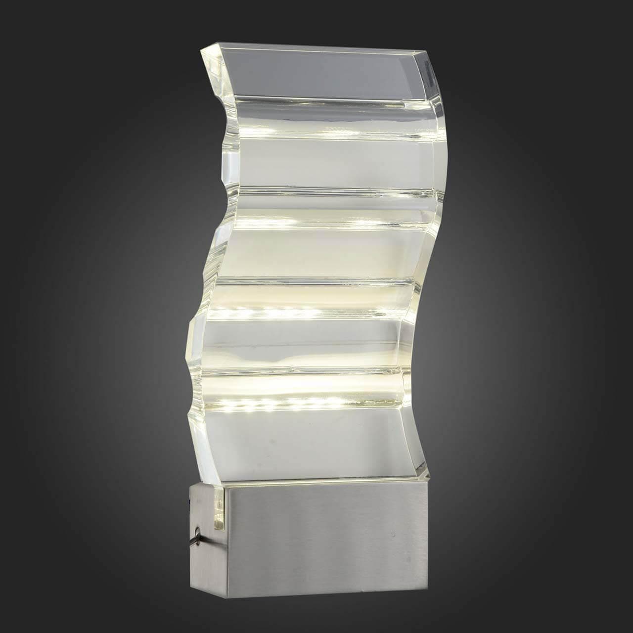 ST LUCE SL580.701.01 Светильник настенный  Хром/Прозрачный LED 1*6W — миниатюра 2