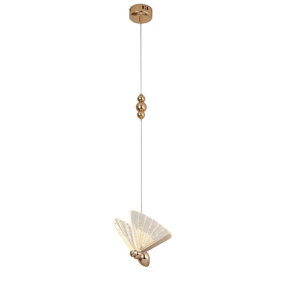 Kink Light 08444-1A,33 Подвес Баттерфляй золото w17*13 h200 (высота корпуса светильника h20) Led 6W (3000K) — миниатюра 1