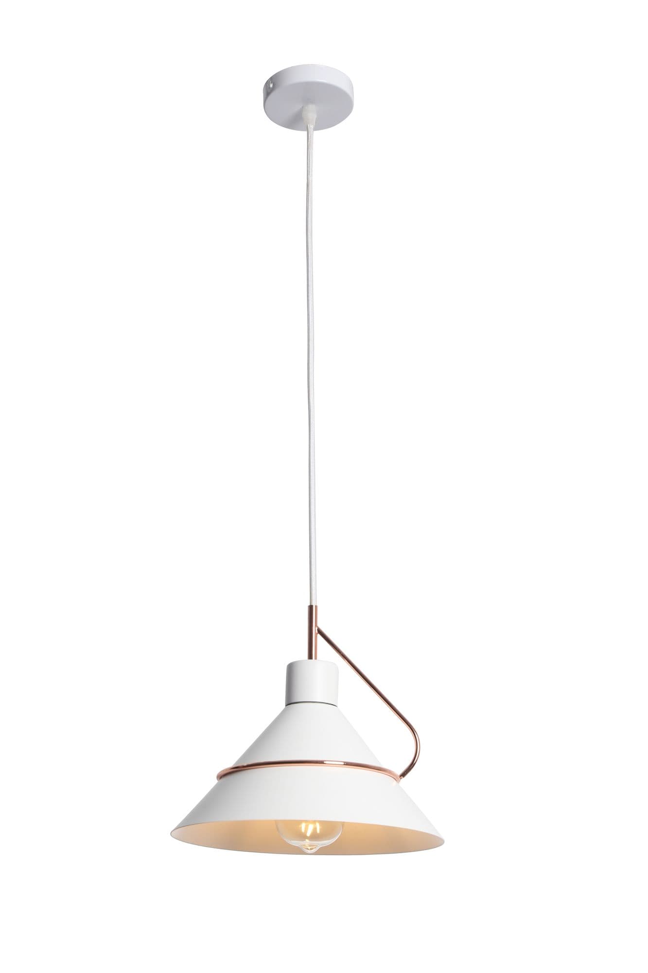 Freya Modern Amis Белый Подвесной светильник E27 60W FR5025PL-01W — миниатюра 2