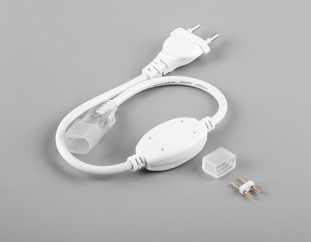 Feron Лента светодиодная,120SMD(2835)/м 9,6Вт/м 230V IP67 50м, 6500К , LS720 с 1 сетевым шнуром, 1 заглушкой, 1 коннектором в комплекте 29560 — миниатюра 2