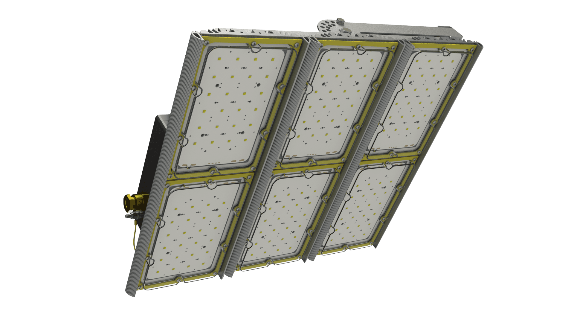 Diora Комплект светодиодных светильников тройной Unit Ex 150/18000 К60 54000лм 450Вт 4000K IP66 0,98PF 70Ra Кп<1 лира DUEx150K30-4K-L-3Kt-2