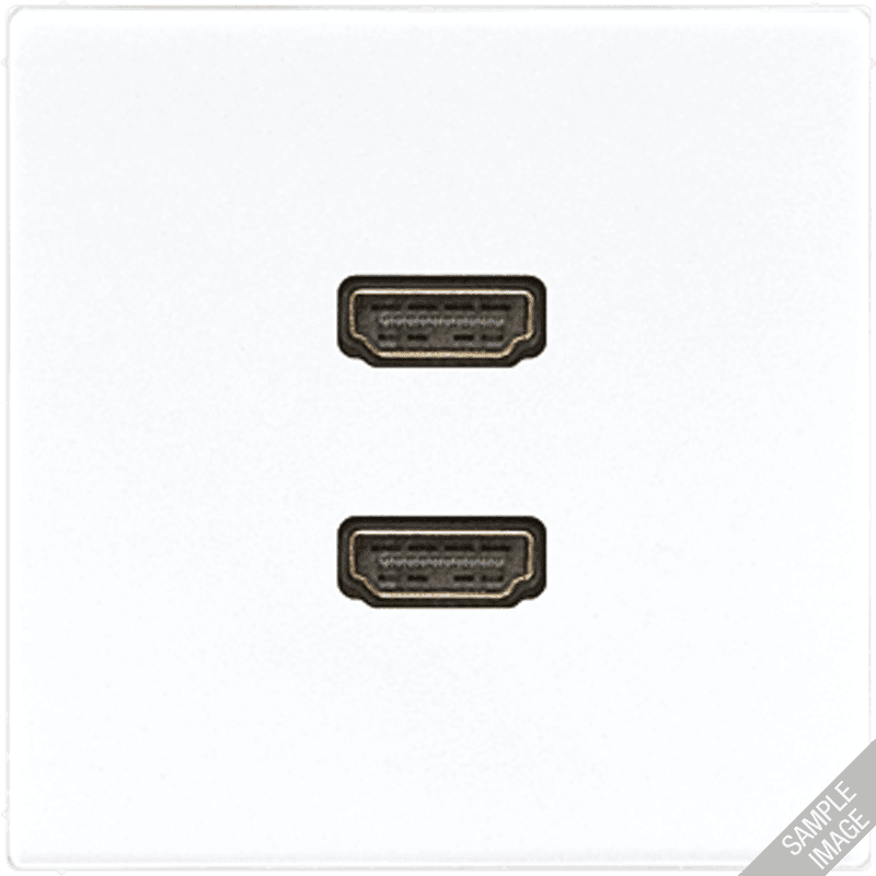 JUNG 2 x HDMI, слоновая кость MALS1133