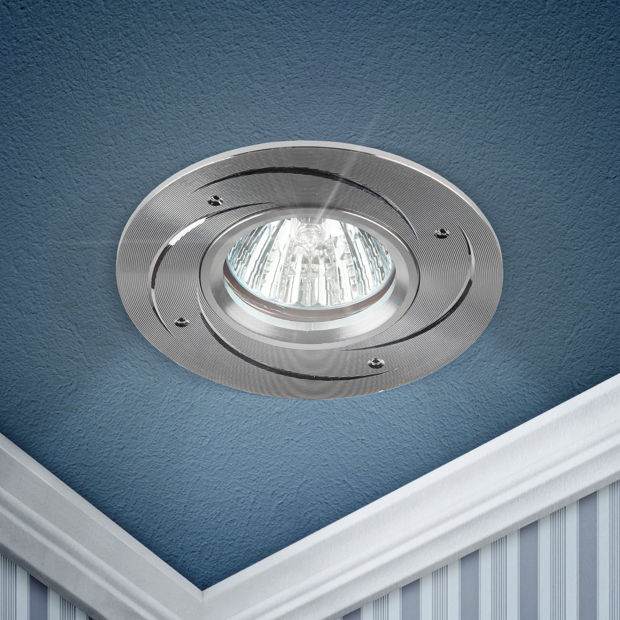 ЭРА KL43 SL /1 Светильник KL43 SL /1 литой "алюминевый " MR16,12V/220V, 50W серебро (100/2100)
