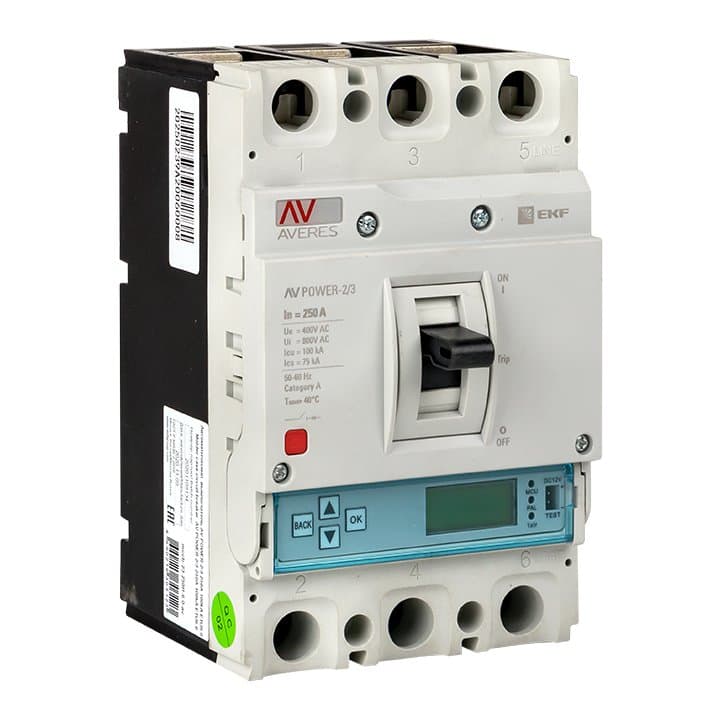 EKF Averes Автоматический выключатель AV POWER-2/3 250А 100kA ETU6.0 — миниатюра 1