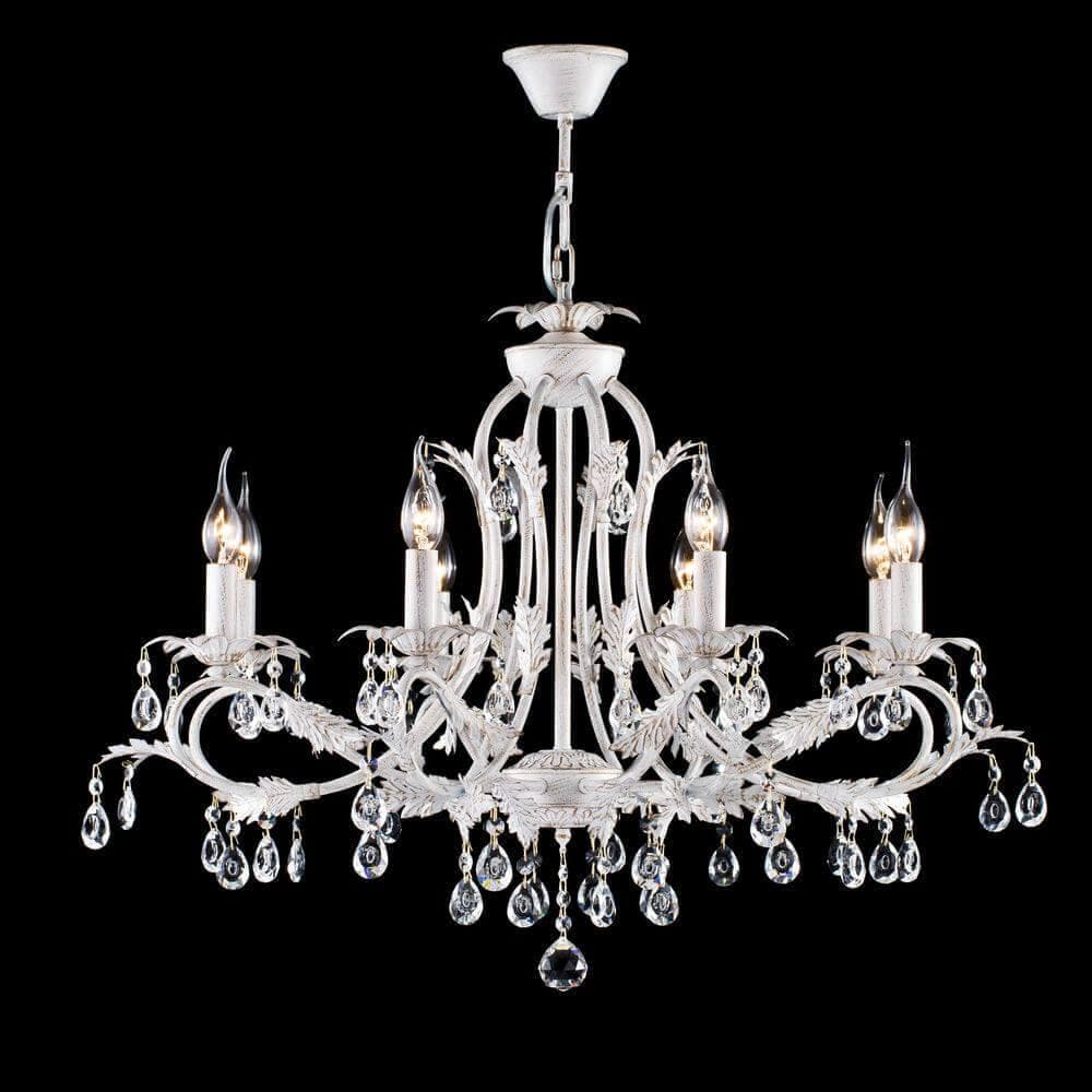 Freya Floristic Dezi Белый с Золотом Люстра E14 60W FR3040-PL-08-WG — миниатюра 6