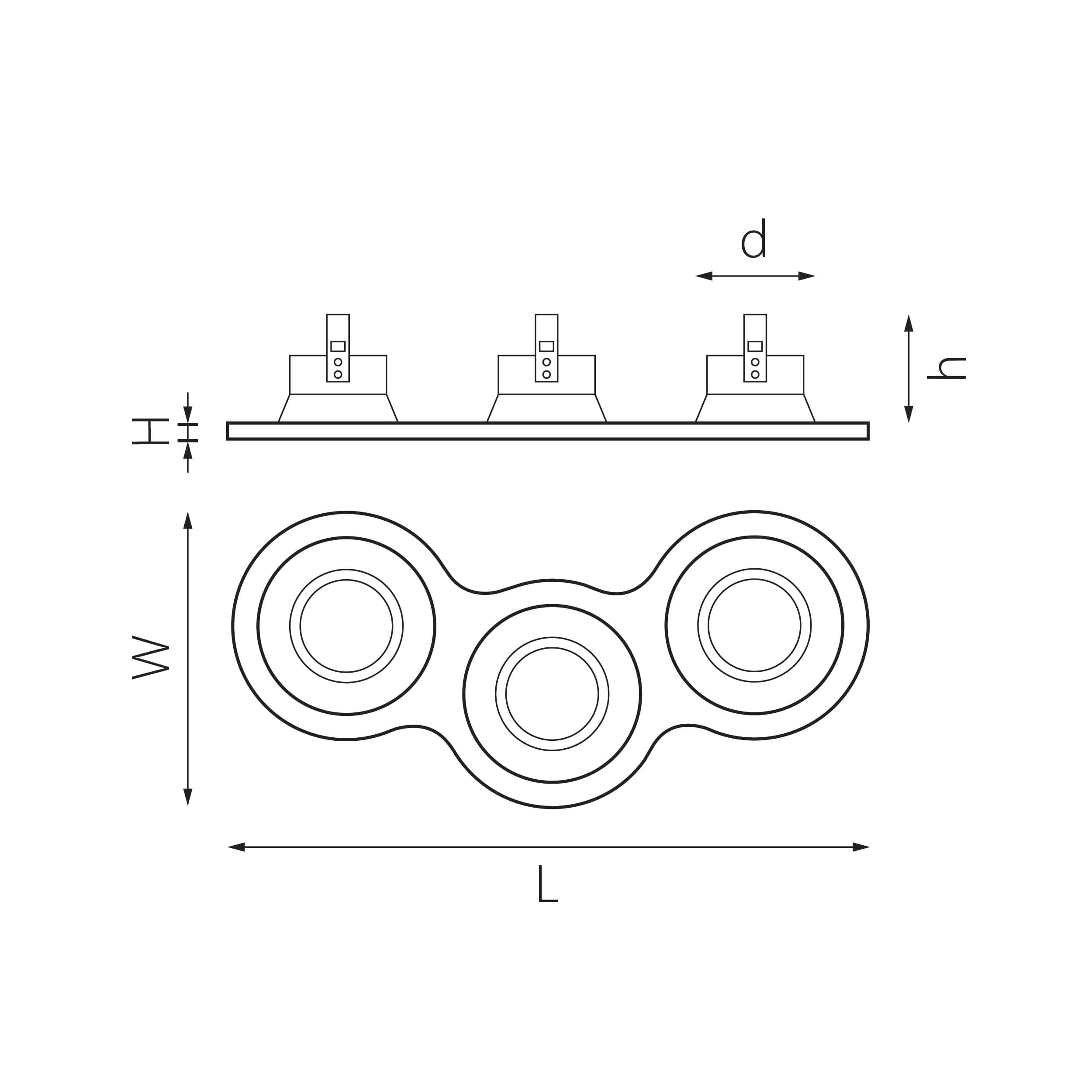 Lightstar Комплект из светильников и рамки DOMINO Domino Lightstar D696070607 — миниатюра 2