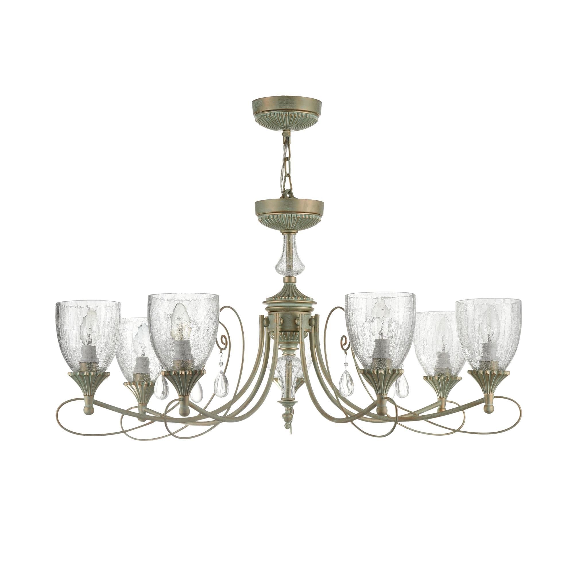 Maytoni Royal Classic Sabina Мятное Золото Люстра 7xE14 60W RC145-PL-07-MG — миниатюра 6