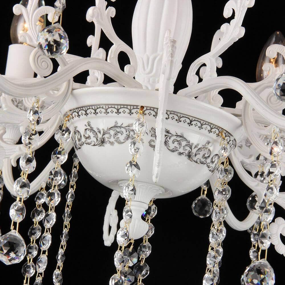 Maytoni Elegant Bellona Белый Люстра 6xE14 60W ARM386-06-W — миниатюра 8