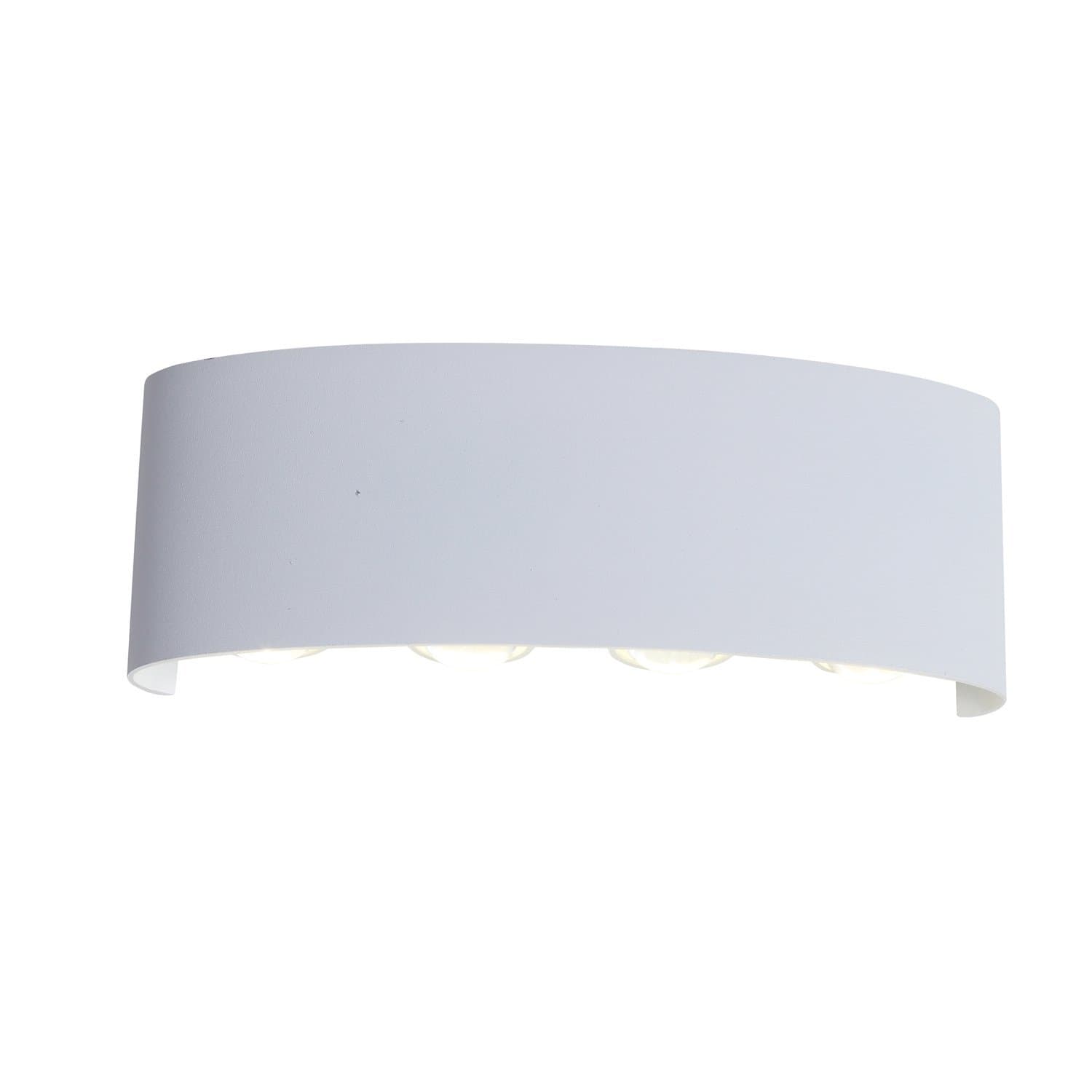 ST Luce SL089.501.08 Светильник уличный настенный Белый кварцевый LED 8*1W 4000K — миниатюра 1