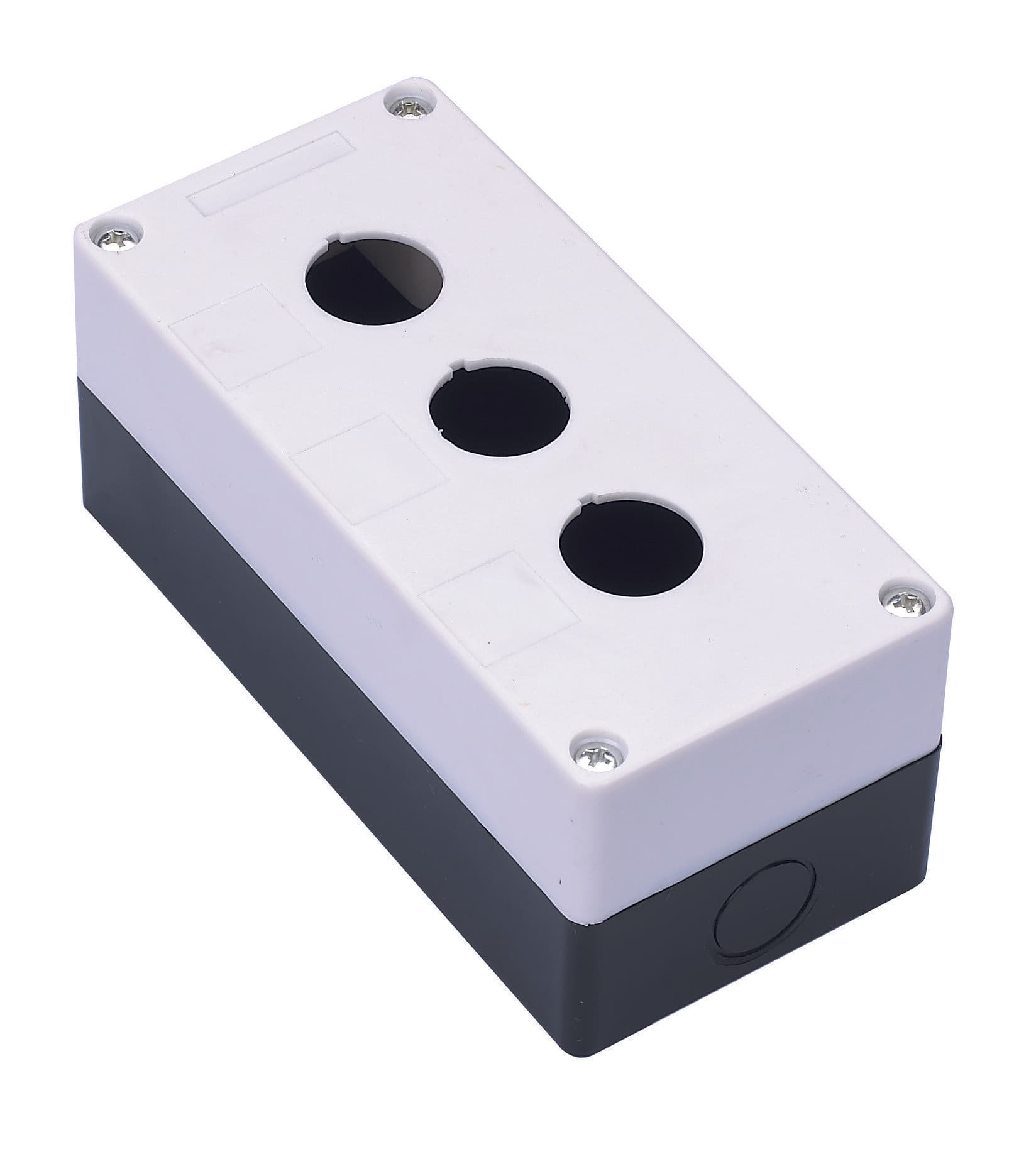 Dekraft Кноп. пост пласт. D22 3 места бел. КП-101 — миниатюра 2