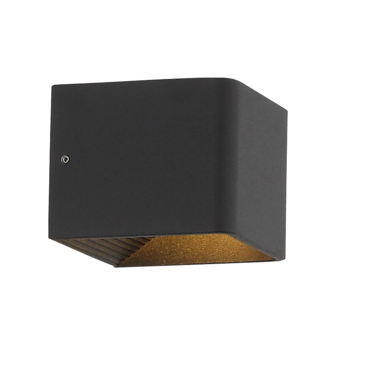 ST LUCE SL455.041.01 Светильник настенный Черный/Черный LED 1*6W — миниатюра 2