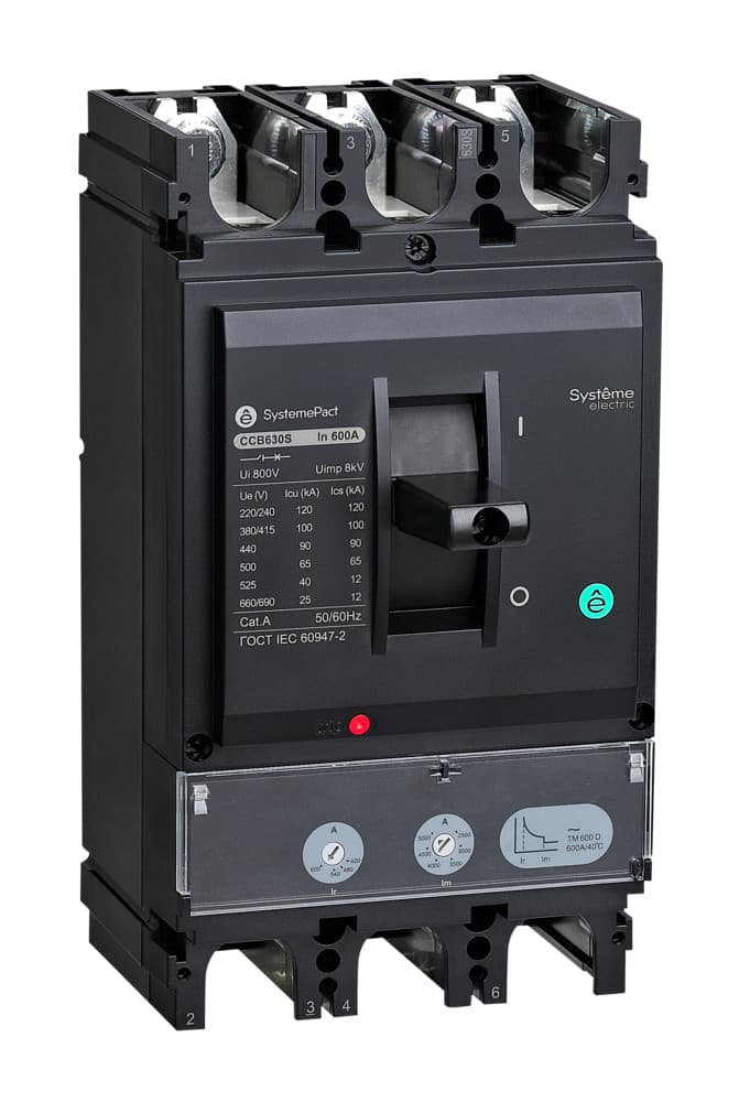 Systeme Electric Автоматический выключатель SPC630 36КА S1.3M 3P3D 500A