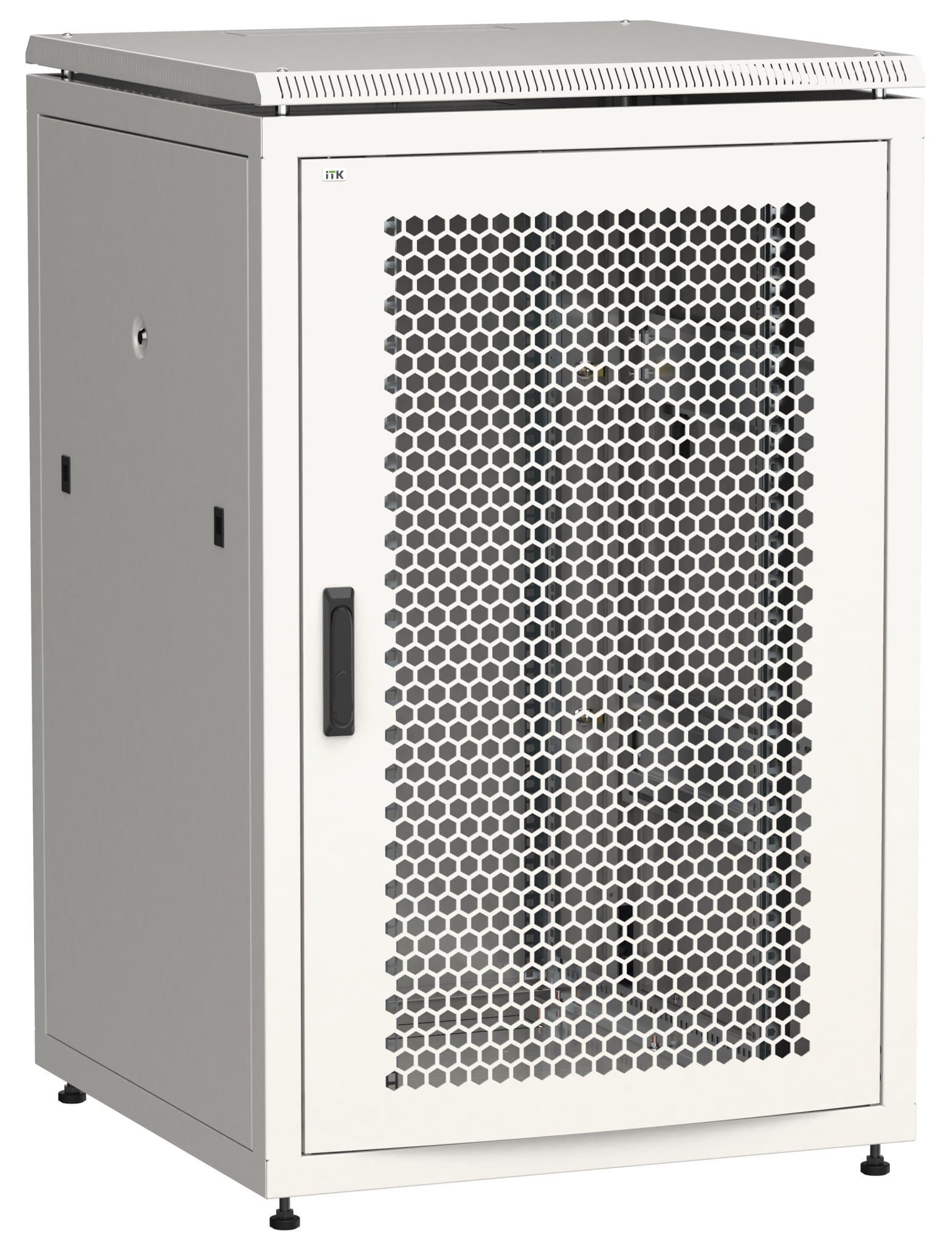 IEK LINEA N ITK 18U 800х800мм перфорированная передняя дверь, задняяя металлическая серый LN35-18U88-PM