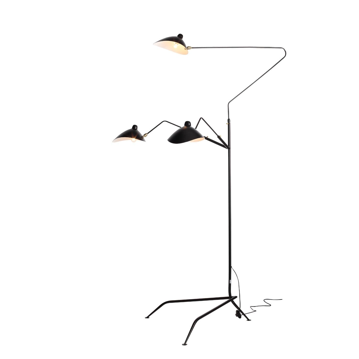 ST Luce SL305.405.03 Торшер Черный/Черный, Белый E27 3*60W