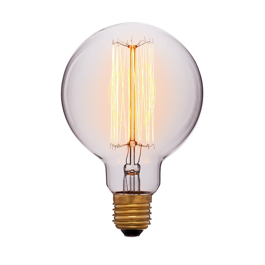 SUN-LUMEN Лампа накаливания "ретро" Золотая 40W 240V E27 (G95-F2) 051-996