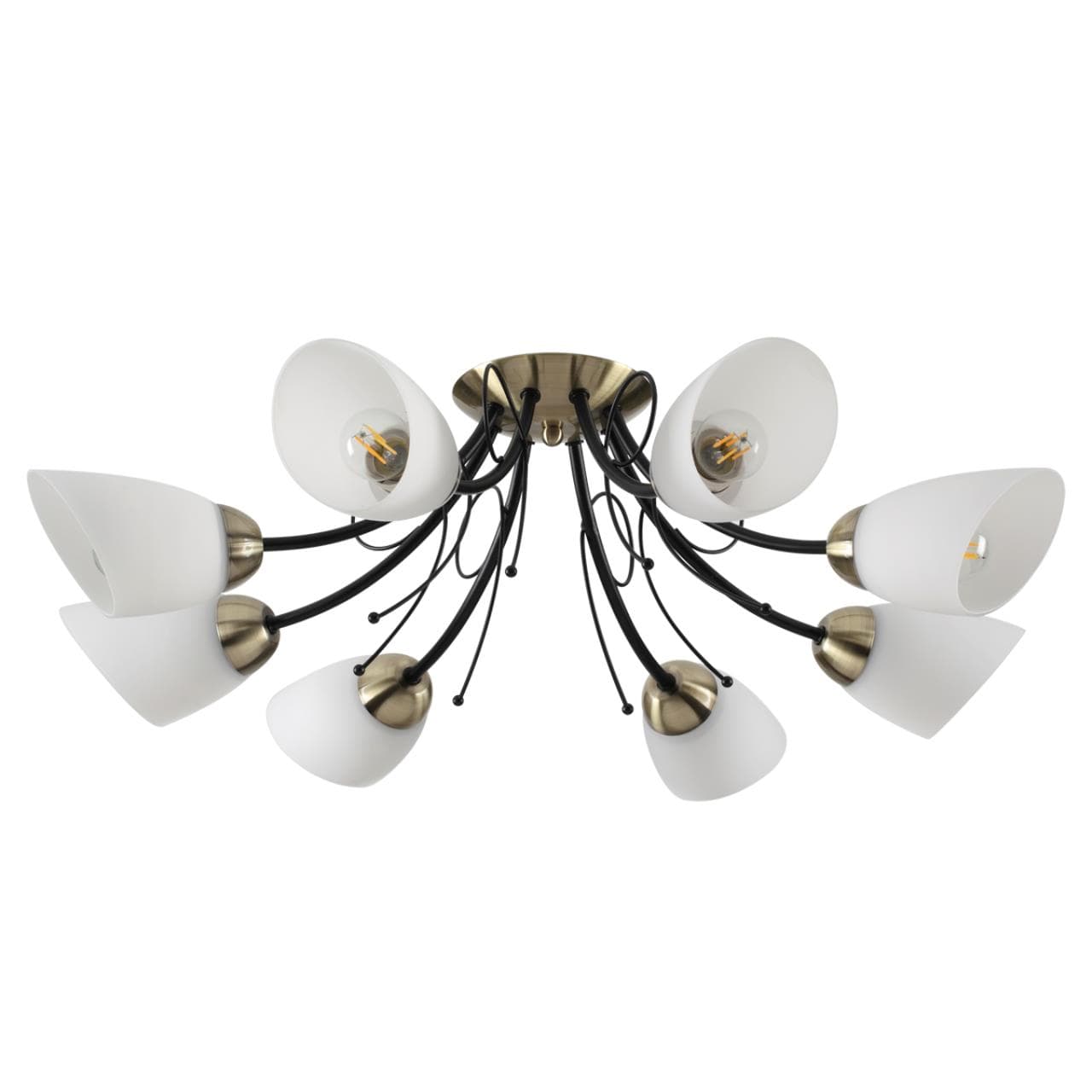 Lumion 4592/8C COMFI черный, бронза Люстра Потолочная E27 8*40W 220V ELIANA