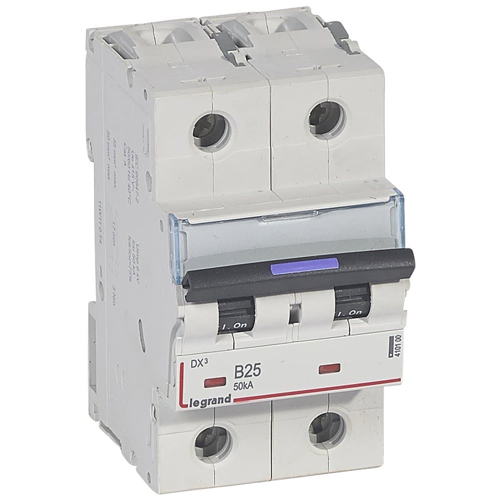 Legrand DX3 Автоматический выключатель 50кА 25А 2P B 410100