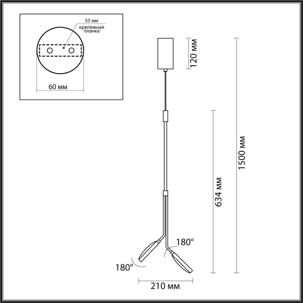 Odeon Light 5011/16L L-VISION ODL23 171 золотой матовый металл/акрил Подвес LED 16W 3000K MARO — миниатюра 3