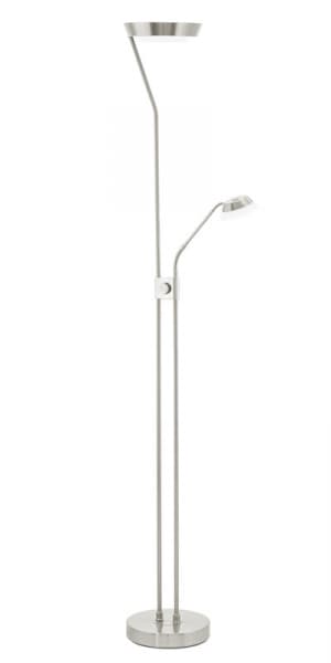 Eglo Торшер LED SARRIONE с диммером, 17,28W; 2,88W; 4,5W (LED), H1800, никель 93713