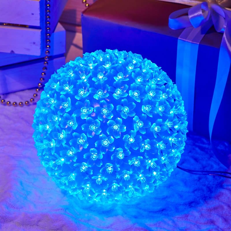 NEON-NIGHT Шар светодиодный 230V, диаметр 20 см, 200 светодиодов, цвет синий 501-607