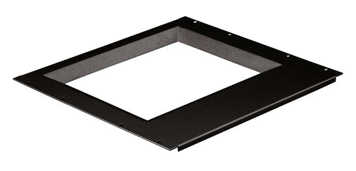 Hyperline TDP-15-RAL9004 Рамка для монитора 15-дюймового монитора (размер окна 285х215 мм), для крепления в 19" стойку, цвет черный (RAL 9004) 32509