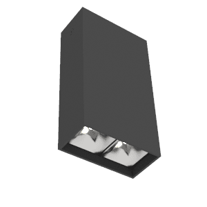 Varton Светодиодный светильник DL-Box Reflect Multi 1x2 накладной 5 Вт 4000 К 80х40х150 мм RAL9005 черный муар 35°x75° V1-R0-90251-20L23-2000540