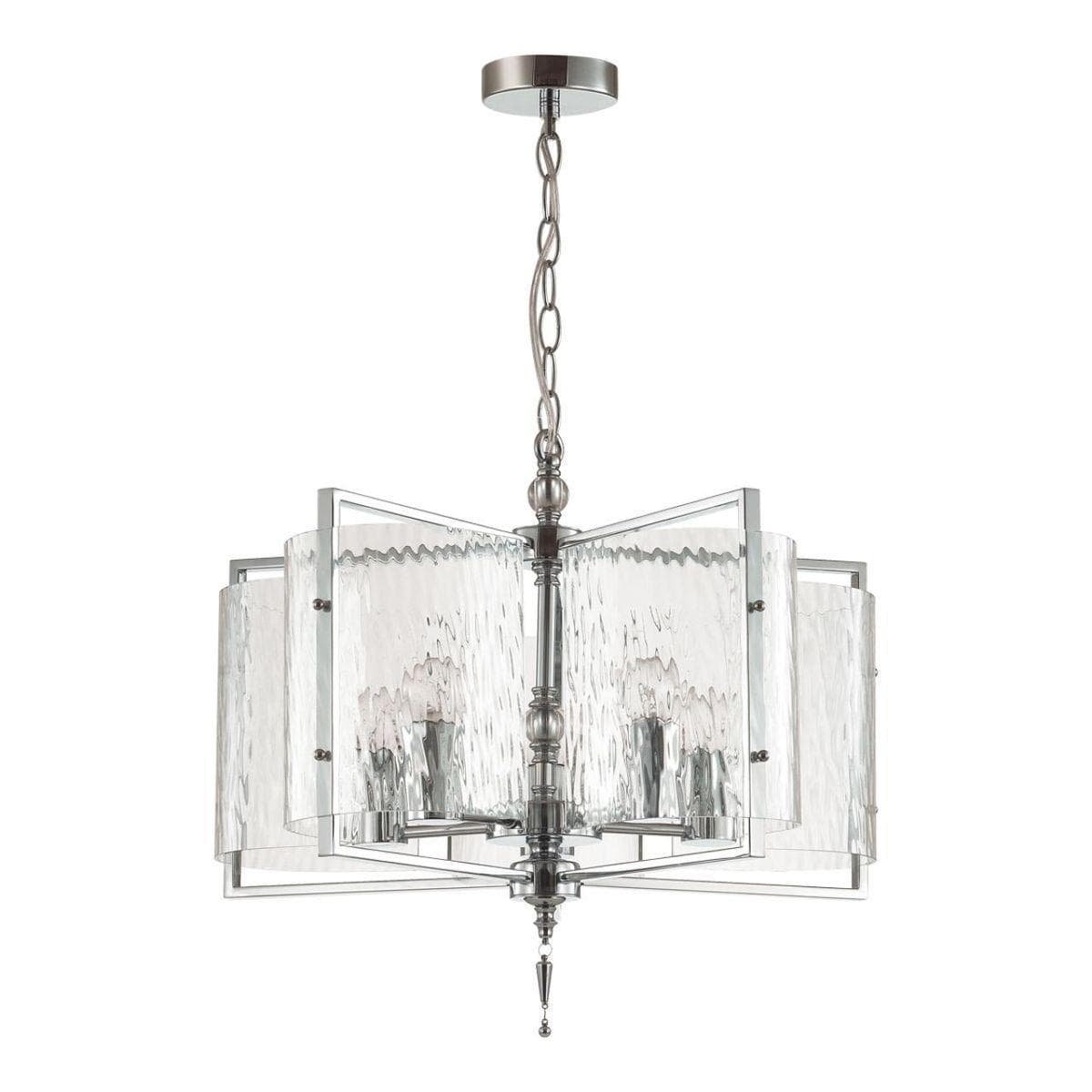 Odeon Light 4888/5 MODERN ODL_EX22 63 хром/прозрачный/стекло Люстра E27 5*60W ELEGANTE — миниатюра 1