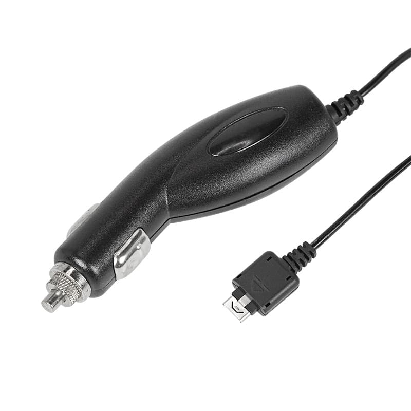 Автозарядка в прикуриватель для LG KG800/KG90 (АЗУ) (5V, 700mA) шнур спираль 1.2М черная Rexant 16-0252 — миниатюра 1