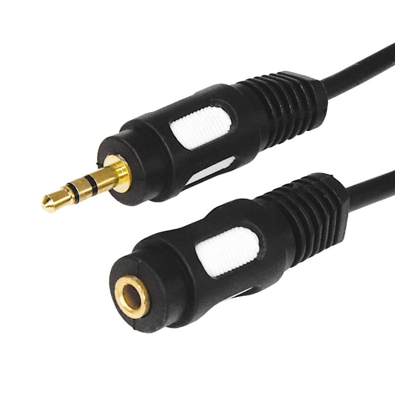 Шнур 3.5 Stereo шт - 3.5 Stereo гн 1.5М (GOLD) Rexant 17-4013 — миниатюра 1