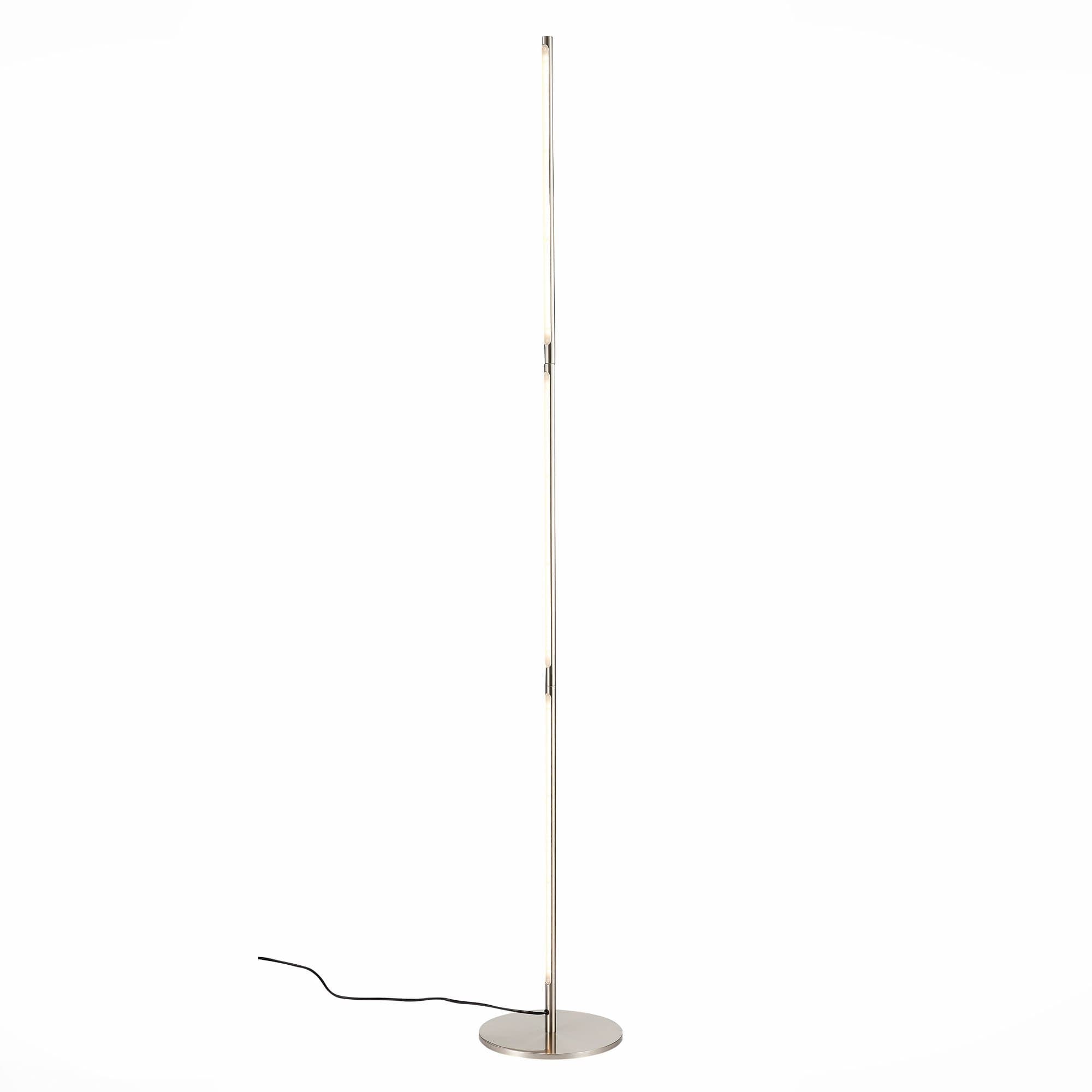 ST Luce SL1580.105.01 Торшер Никель/Белый LED 1*25W 3200K