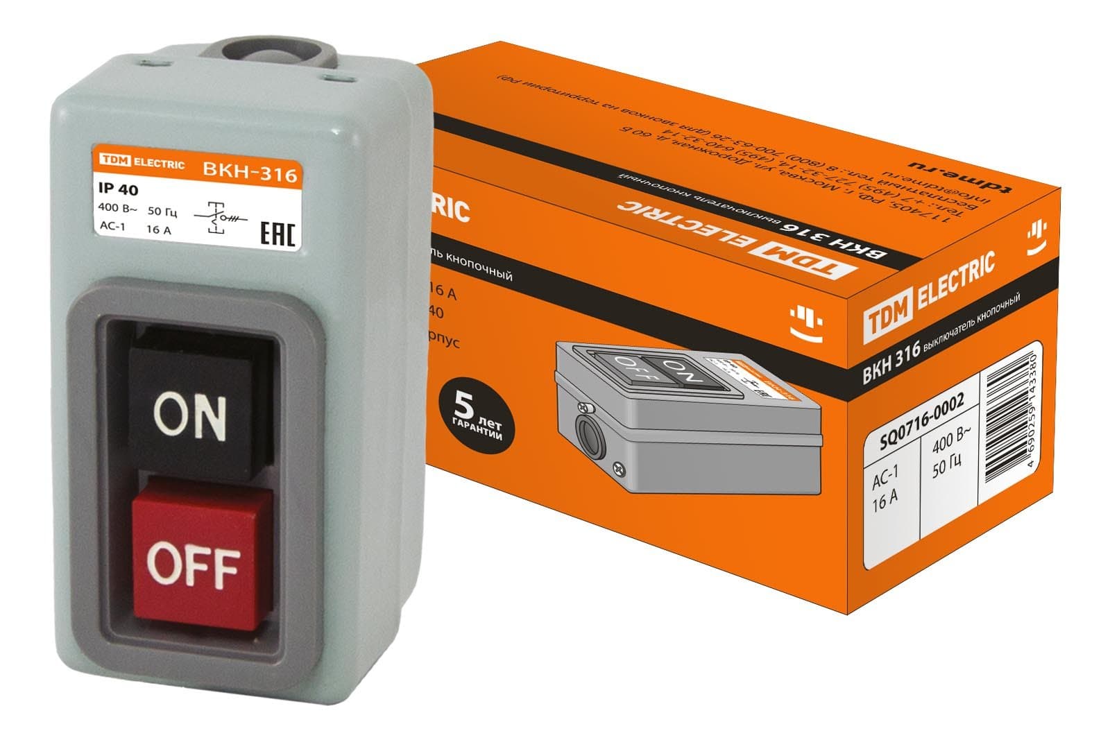 TDM ВКН-316 3Р 16А 230/400В IP40 SQ0716-0002