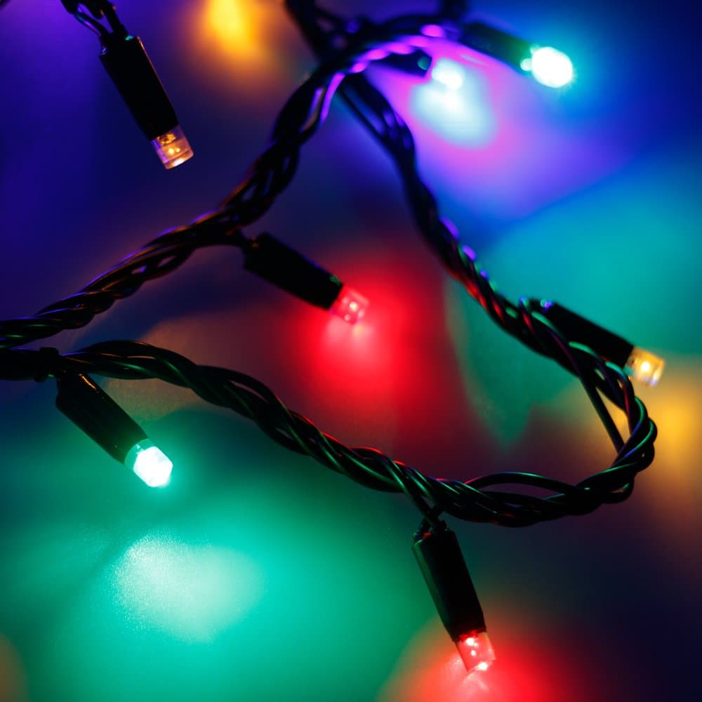 Arlight Светодиодная гирлянда ARD-STRING-PRO-10000-BLACK-100LED-LIVE RGB (230V, 7W) (Ardecoled, IP65) 025838 — миниатюра 1