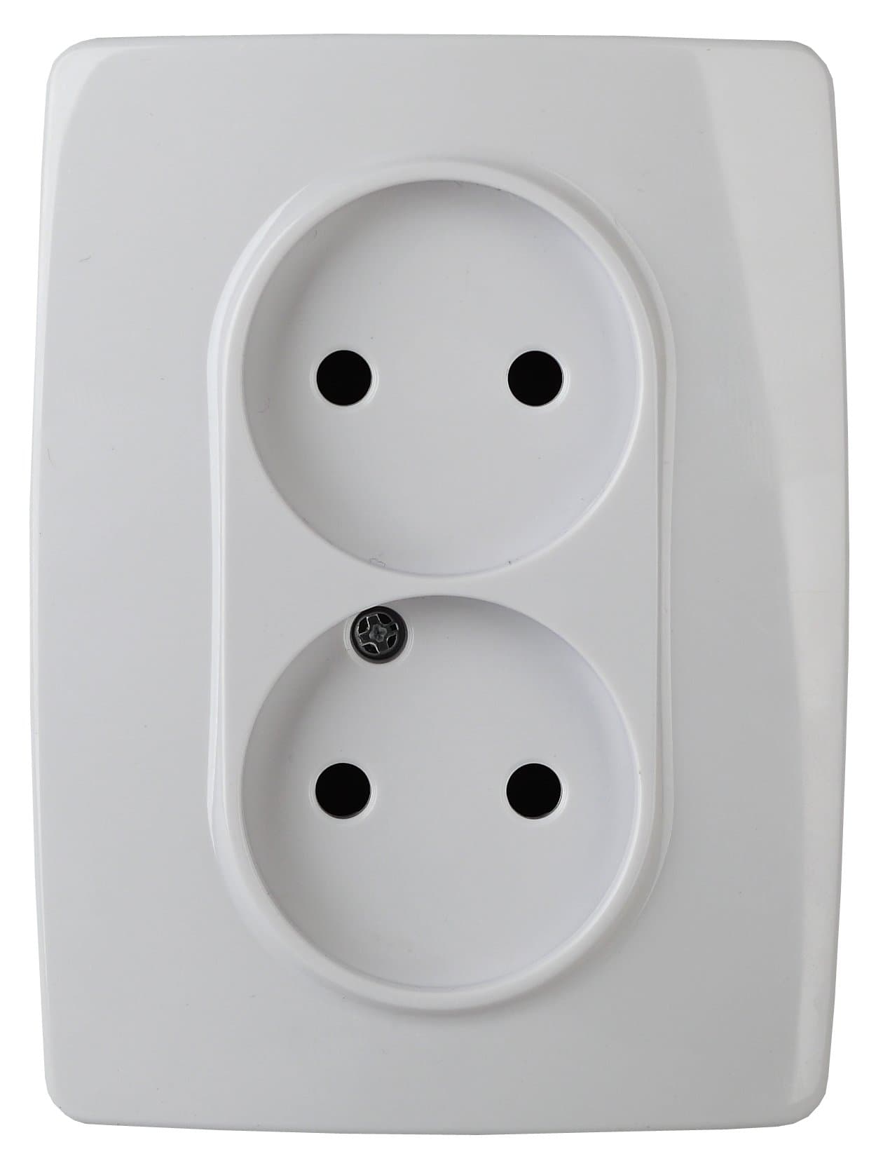 ЭРА 12-2107-01 Розетка 2X2P, 16A-250В, IP20, 12, Белый