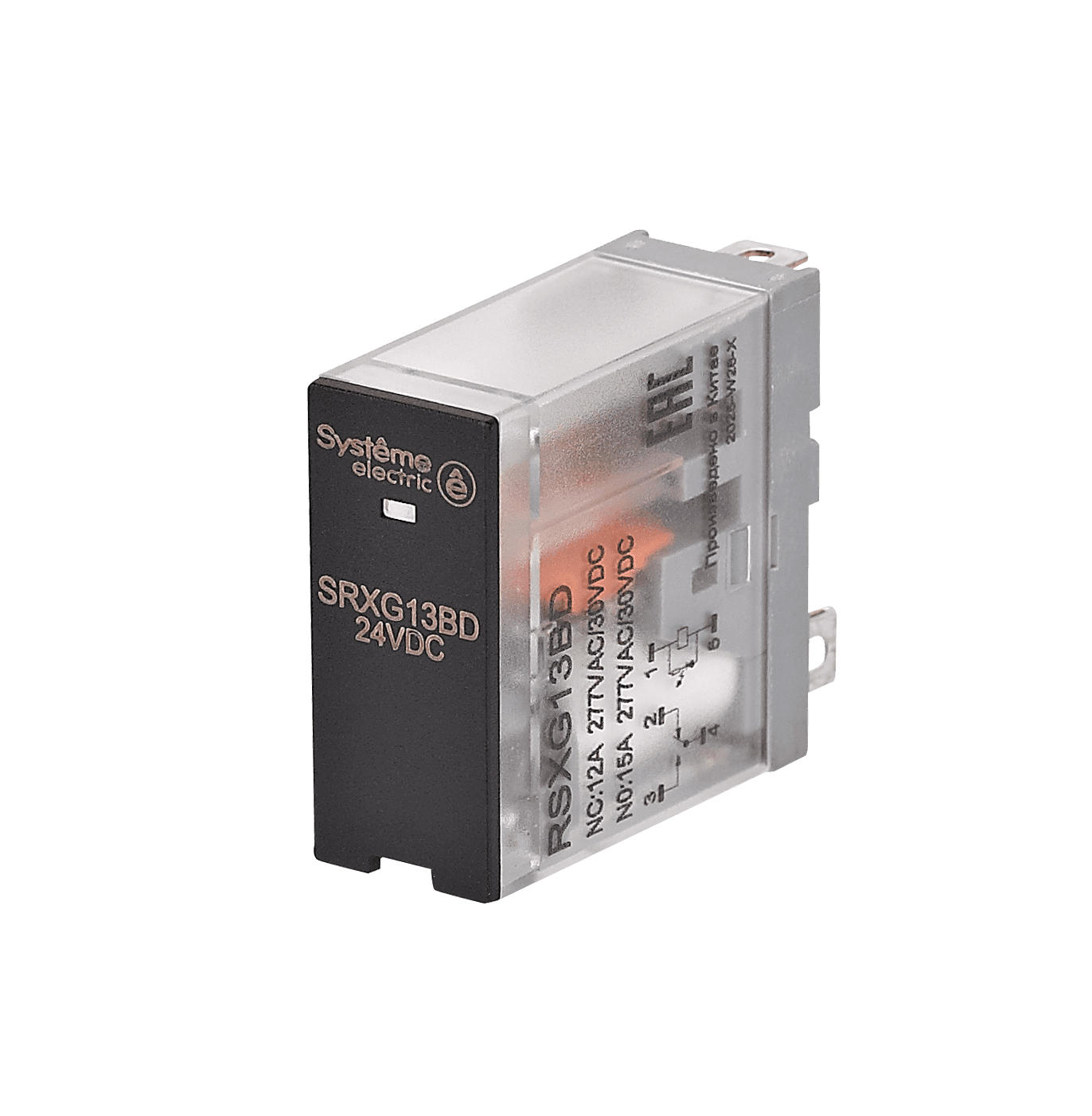 Systeme Electric Реле 12A 1CO 24VDC LED