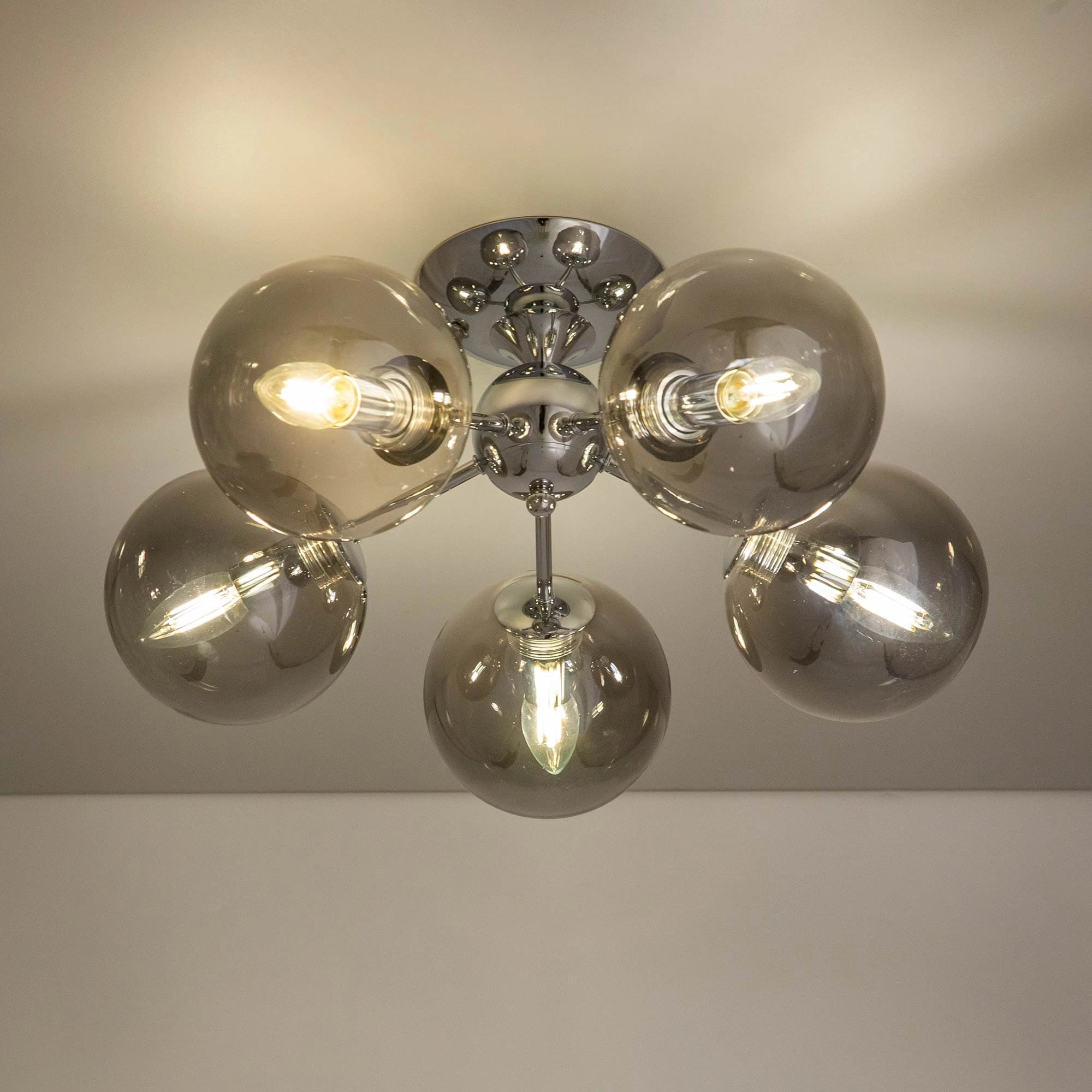 Citilux CL102150 Томми Хром+Дымч. Люстра — миниатюра 3